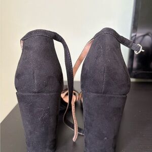a new day Black Suede Heels